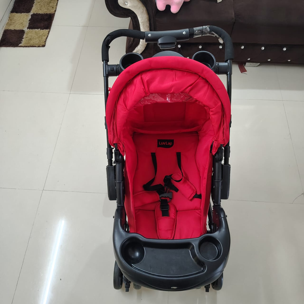 LuvLap Galaxy Baby Stroller, Pram for Baby with 5 Point Safety Harness
