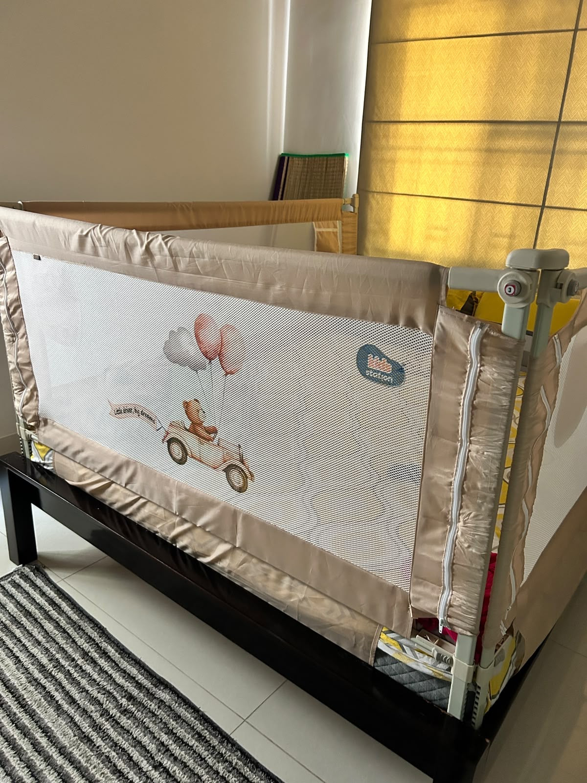 Kid Station 3-Side Premium Bed Rail Guard (200 x 150 x 200 cm)