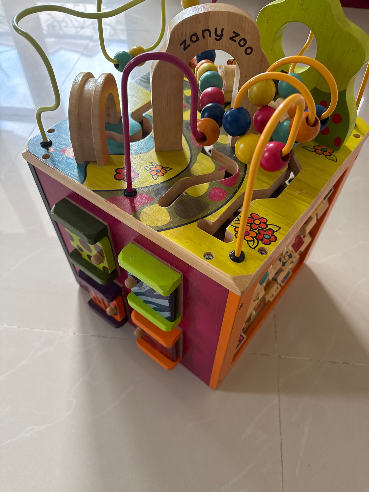 Wooden Play Activity Cube