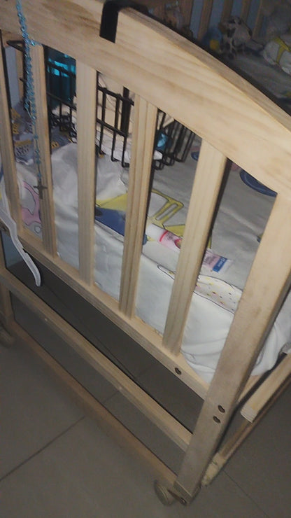 Fab n Funky Babycot - With Mattress and Hanging Toy