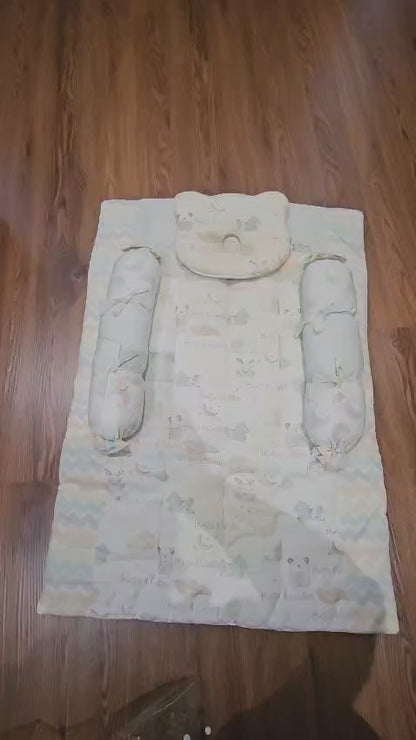 Large Nursing Pillow + Cotton Bedding Set Combo