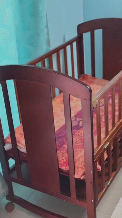 Babyhug Baby Cot/Crib With Mattress