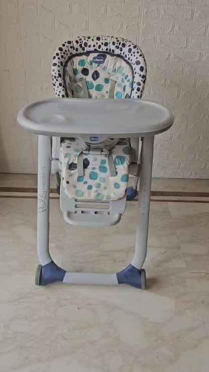 Chicco Polly Progress 5-in-1 High Chair | White Printed
