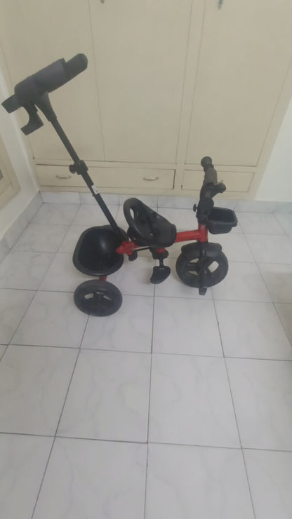 R for Rabbit  Tricycle in Red colour