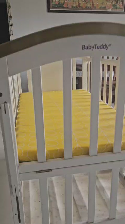 Baby Teddy 9 in 1 multifunctional Cot With mattress