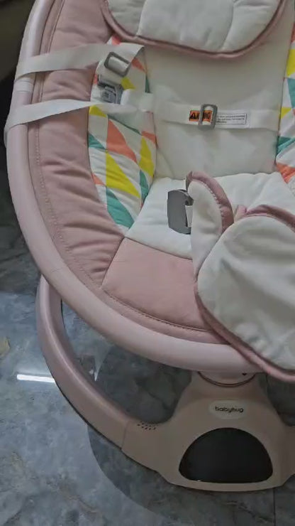 Babyhug Electric Rocker with Mosquito Net & 5 Speed Modes