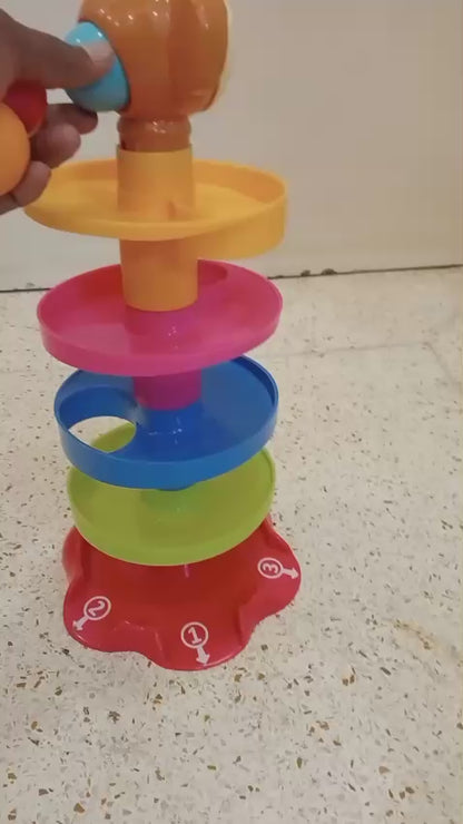 3-in-1 Toy Combo: Bowling Set + Ball Drop + Musical Drum