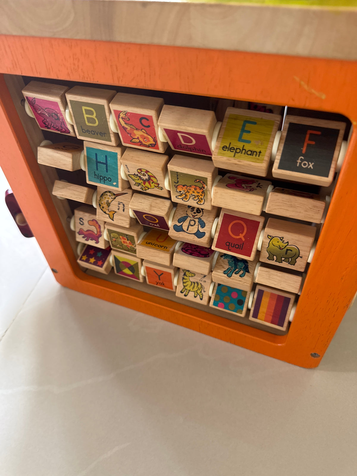 Wooden Play Activity Cube