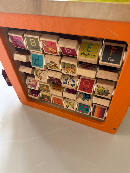 Wooden Play Activity Cube