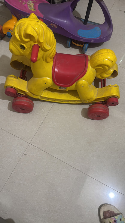 Kids Combo: Luvlap Stroller, Swing, 2 Ride-Ons & Wooden Table