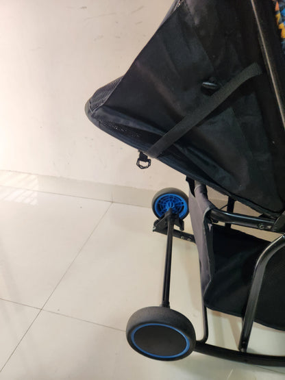 Babyhug Rock Star Stroller Cum Rocker in Blue,