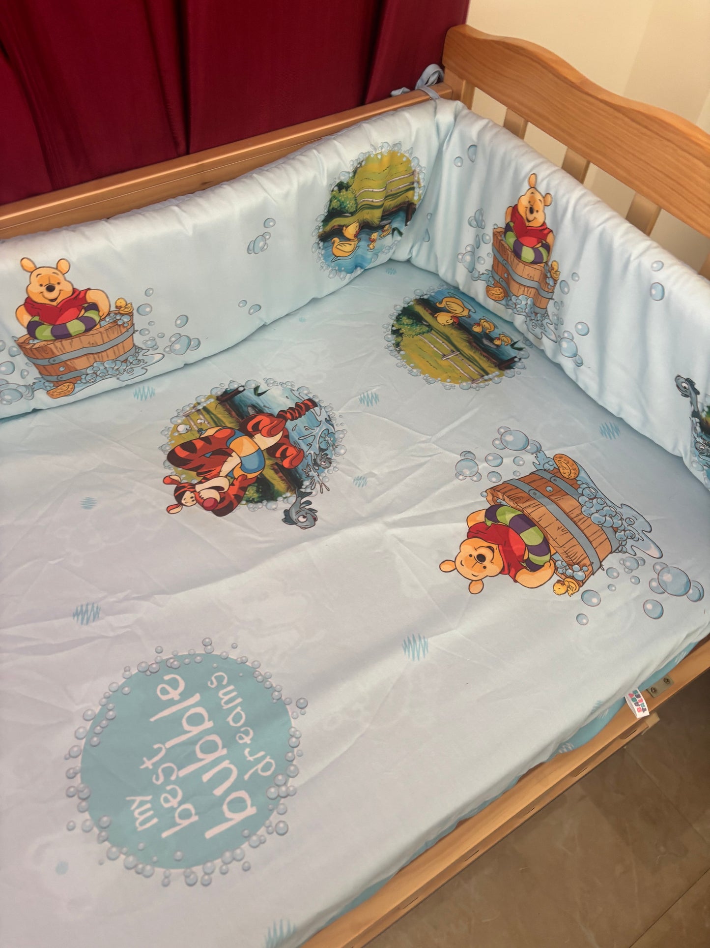 Babyhug baby cot with accessories
