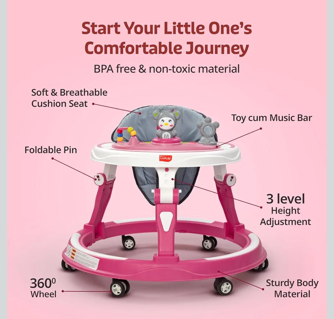 LuvLap 360° Joy Baby Walkers for 9+ Months