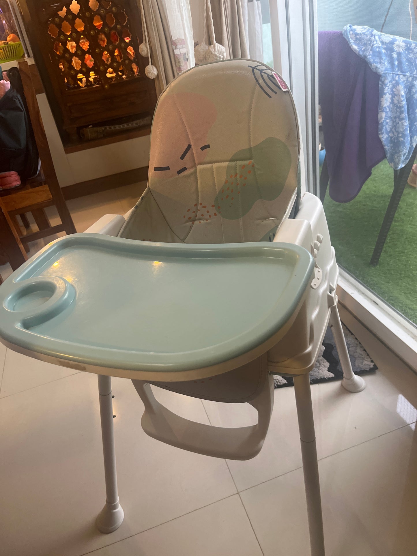 Babyhug 3 in 1 Comfy High Chair , Gently Used