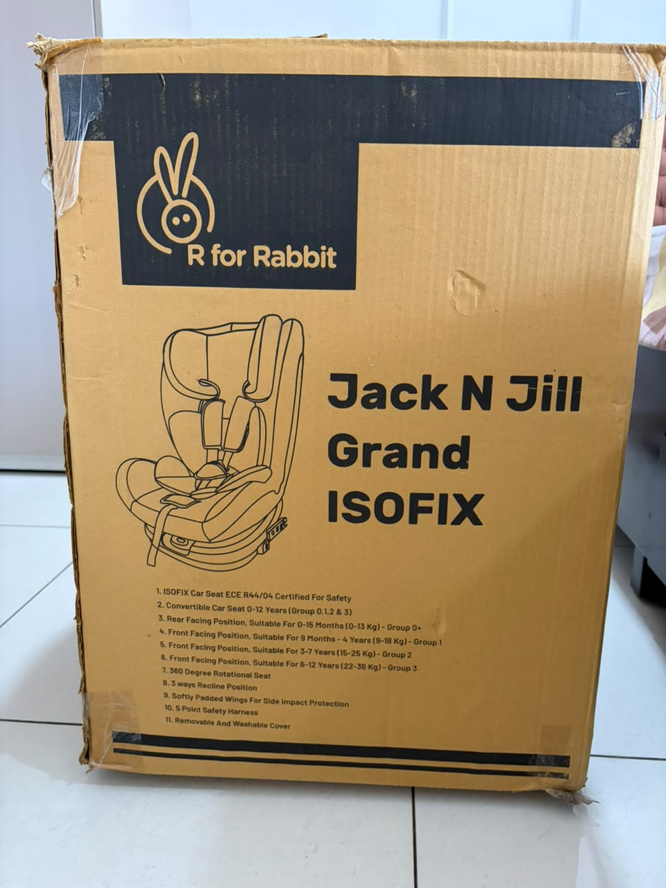 R for Rabbit Jack N Jill Grand Isofix Car Seat