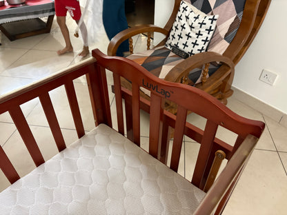 LuvLap C-30 Baby Wooden Cot, Baby Cradle & Crib