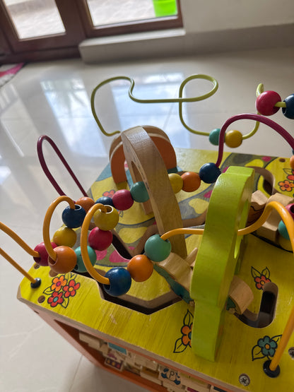 Wooden Play Activity Cube